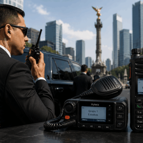 Mejores Radios Hytera para Guardias y Escoltas en México