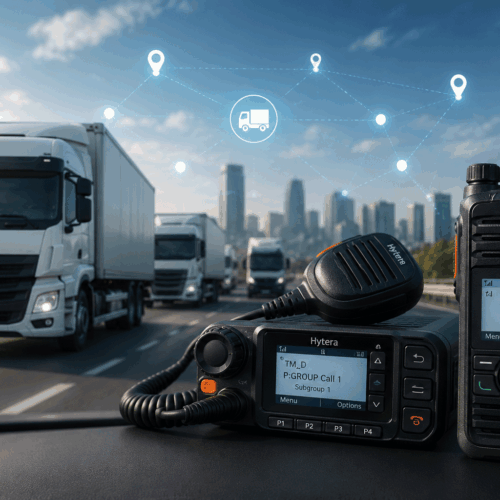 Radios Hytera para transporte: coordinación en tiempo real para flotas