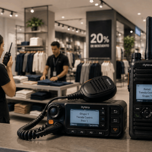 Radios Hytera para retail: mejora la operación en tiendas y plazas