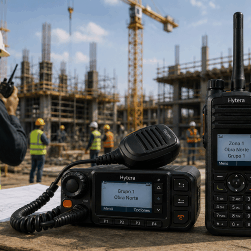 Radios Hytera para construcción: coordinación eficiente en obra y proyectos